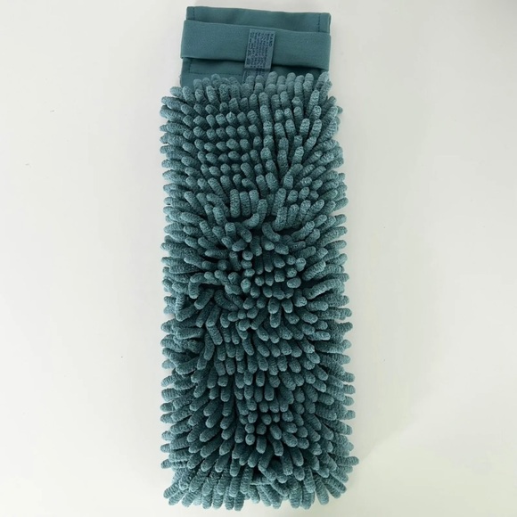 NEW NORWEX TEAL CHENILLE SNOWFLAKE HAND TOWEL - Picture 3 of 3